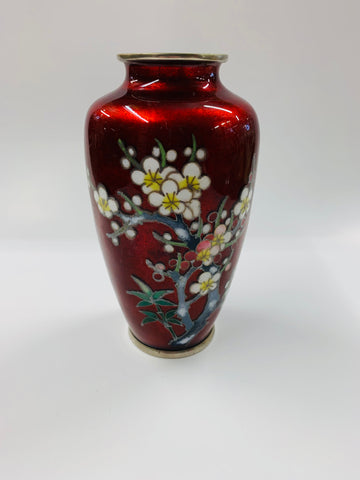 Japanese Red Enamel vase