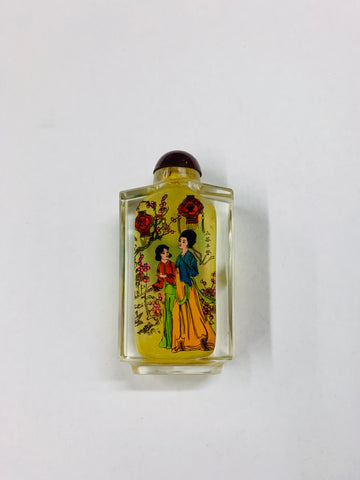 Vintage glass oriental snuff bottle