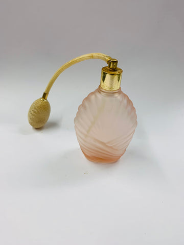 Vintage pink glass perfume bottle
