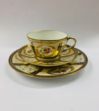 Rare Paragon Floral lunch plate for the visit by the Queen 1913