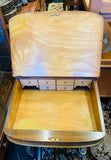 Victorian Walnut Inlay Davenport desk