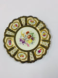 Rare Paragon Floral lunch plate for the visit by the Queen 1913