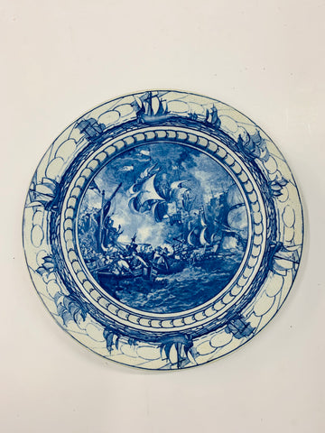 Royal Doulton The Spanish Armada blue and white plate