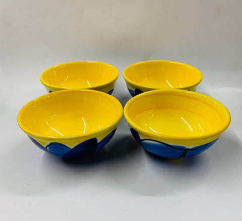 Set 4 Petra Ceramics bowls NZ made