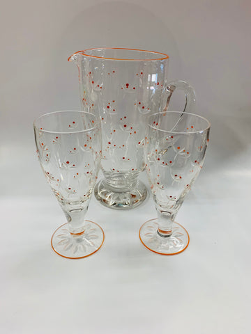 Stuart Crystal jug and glasses