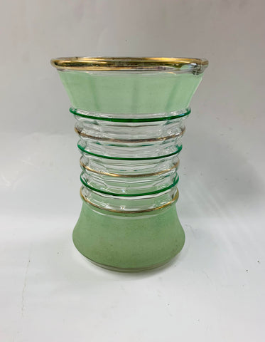 Retro Sugar frosted glass vase