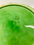 Large green Majolica salad bowl