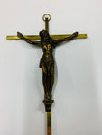 Vintage brass Jesus on cross