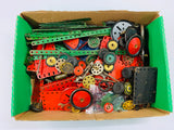 Large set of Mecanno type vintage toys