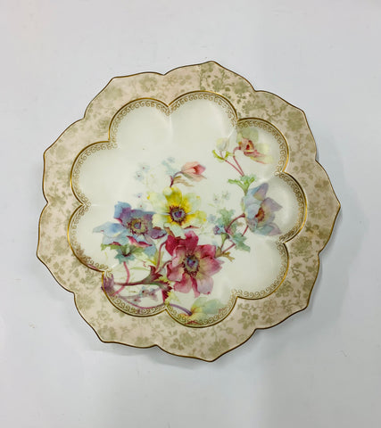 Royal Doulton Burslem had painted flower plate