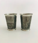 Pair of Pewter Goblets