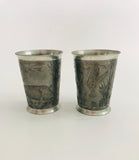 Pair of Pewter Goblets