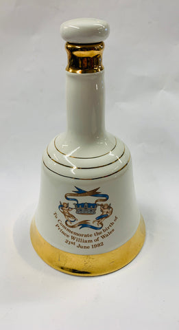 Commemorative Bells Scotch Wiskey decanter for the Birth of Prince William