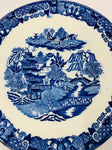 Blue Willow Design Cake Plate