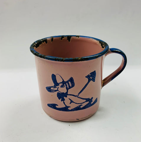 Vintage enamel child’s mug