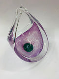 Hand blown Art Glass basket