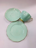 Queen Anne turquoise floral trio