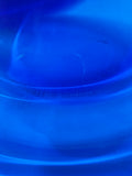 Set of 6 cobalt blue French glass wide bowls
