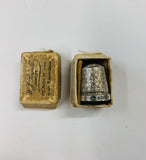 Sterling silver thimble in original box
