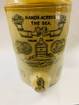 Rare Sharpe Bros Hands across the Sea Stoneware crock