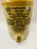 Rare Sharpe Bros Hands across the Sea Stoneware crock