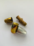 Bakelite and metal vintage needle and thread case
