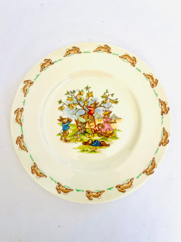 Bunnykins Fruit Picking Plate