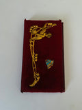 Red Velvet Needle Case