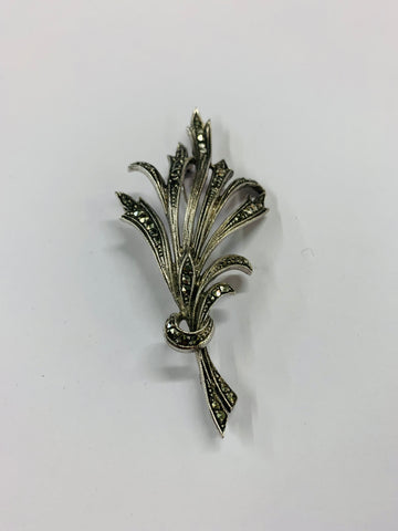 Silver and Marcasite brooch