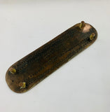 Solid copper cribbage board