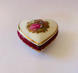 Limoges Heart Shaped Jewellery Box