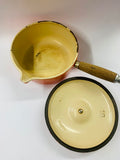 Le Creuset cast iron and enamel saucepan