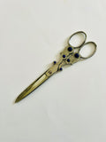 Decorative Scissors with Lapis Lazuli in Handles