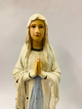 Vintage plaster Mary figurine