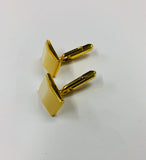 Gold tone faux mother of Pearl vintage Cufflinks