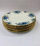 Royal Albert Moonlight Rose set 6 lunch plates