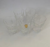 Set of Five Waterford Kenmare Small Whiskey Glasses
