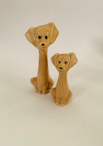 SylvaC Pottery Comical Set of Dogs