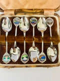 Set of Six Souvenir New Zealand Teaspoons