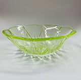 Uranium glass Art Deco bowl