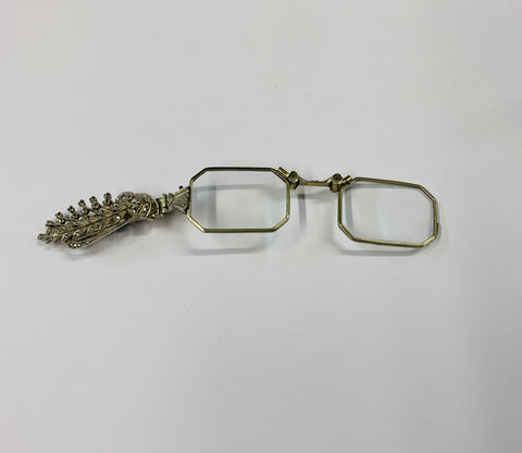 Antique Marcasite lorgnette glasses
