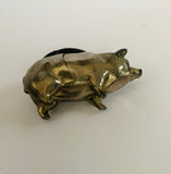 Vintage metal pig pin cushion