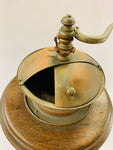 Italian Wooden and Brass Coffee grinder