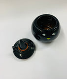 Ceramic Witches cat jewellery box