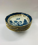 Booths Real Old Willow set of 6 dessert bowls