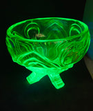 Art Deco Uranium Glass bowl