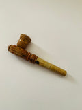 Antique stone smoking pipe