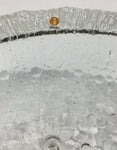Iittala Tapio Wirkkala glass ice frosted large bowl