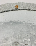 Iittala Tapio Wirkkala glass ice frosted large bowl