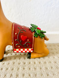 Wooden Reindeer Sitting
